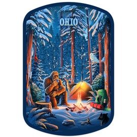 Die Cut Sticker Ohio, Find Your Inner Squatch, Camping Bigfoot Vinyl Sticker, (Waterproof Decal for Cars, Water Bottles, Laptops, Coolers), Large