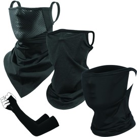 NVSVI Face Cover for Summer, Face Mask, Bike Mask, Neck Warmer, Face Cover, UV Protection, Sun Protection, Windproof, Dustproof, Cool, Breathable, Covered Surface, Sweat Absorbent, Quick Drying,