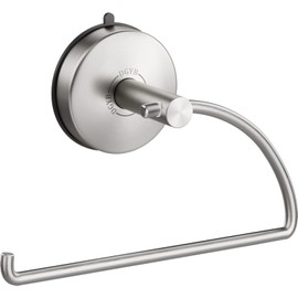 DGYB Suction Cup Hand Towel Ring Brushed Nickel Hand Towel Holder for Bathroom Wall SUS 304 Stainless Steel Kitchen Towel Hanger