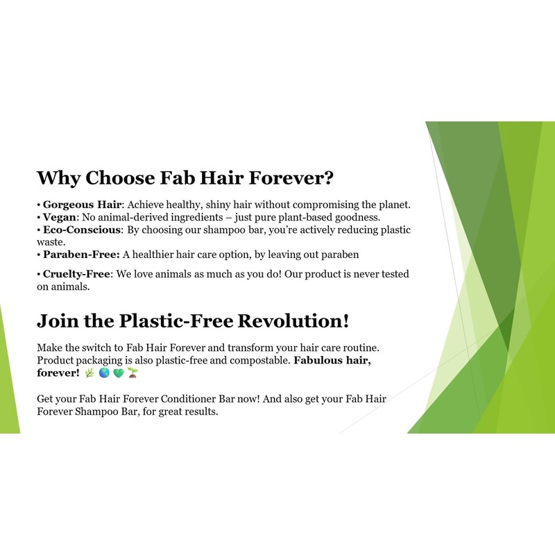 Fab Hair Forever Conditioner Bar, White