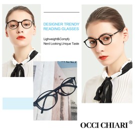OCCI CHIARI 1.75 Reading Glasses Women Lady's Reader 1.75 diaptor (1.0 1.25 1.5 1.75 2.0 2.25 2.5 2.75 3.0 3.5 4.0 5.0 6.0)