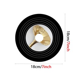 ViibXfans - Paquete de 7 discos de vinilo de 7 pulgadas, estéticos decorativos de pared clásico para decoración de fiestas musicales (70, 80, 90s Rock&Roll), color negro