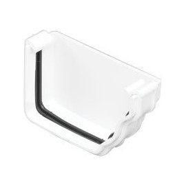 Marley Classic External Stopend (Right Hand) RCE52 White for Ogee Style 116 x 75 mm guttering System