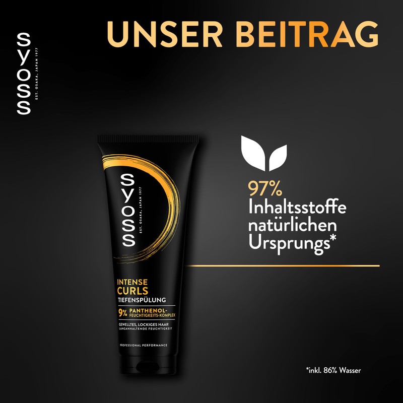 SYOSS Deep Conditioner Intense Curls (250 ml), Nourishing Conditioner with