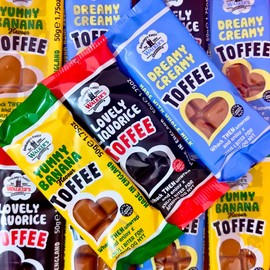 Generic VIMIX Various Flavour Walkerss Nonsuch Toffee Bars 50g (12 Bars, Random Mixed Flavors)