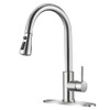 Brushed Nickel Kitchen Faucets with Pull Down Sprayer Kitchen Sink