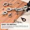 METALLIXITY Shoulder Eye Bolt with Flat Washers & Nuts &