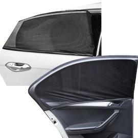 2 Pack Car Window Shades, Car Sun Shade Rear Side Window Car Window Mosquito Net Car Side Window Sun Shade Block UV Sun Protection for Baby Adults Pets, Car Blinds Fits Most Vehicles(Small)