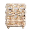 European Style Crystal Storage Box Crystal Jewelry Trinket Box Square