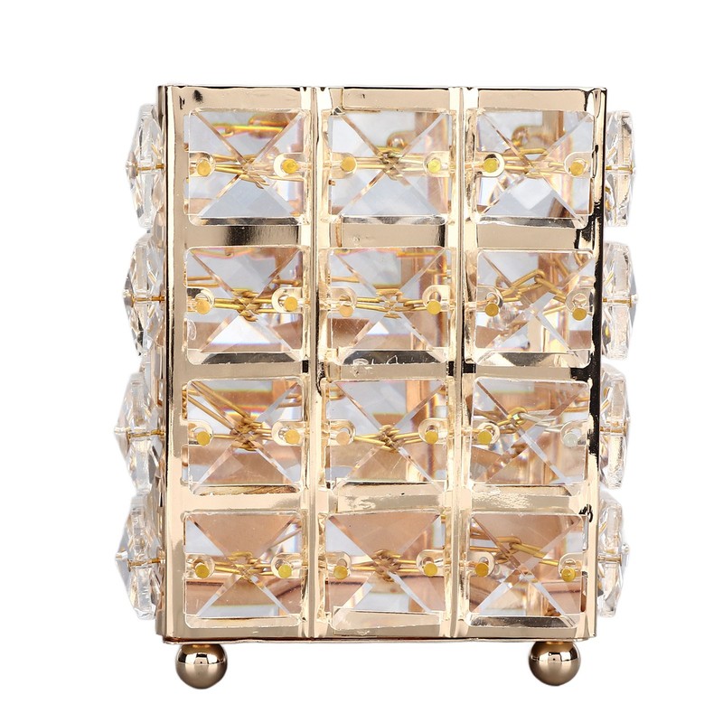 European Style Crystal Storage Box Crystal Jewelry Trinket Box Square