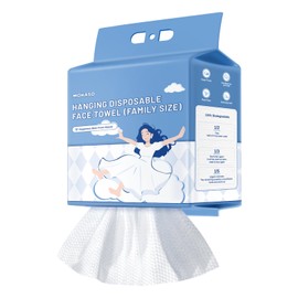 MOKASO 130 Count Disposable Face Towel, Clean Facial Wash Cloth Ultra Soft & Thick Cloth for Sensitive and All Skin Types for Skin Care Make-up Wipes Face Wipes and Facial Cleansing