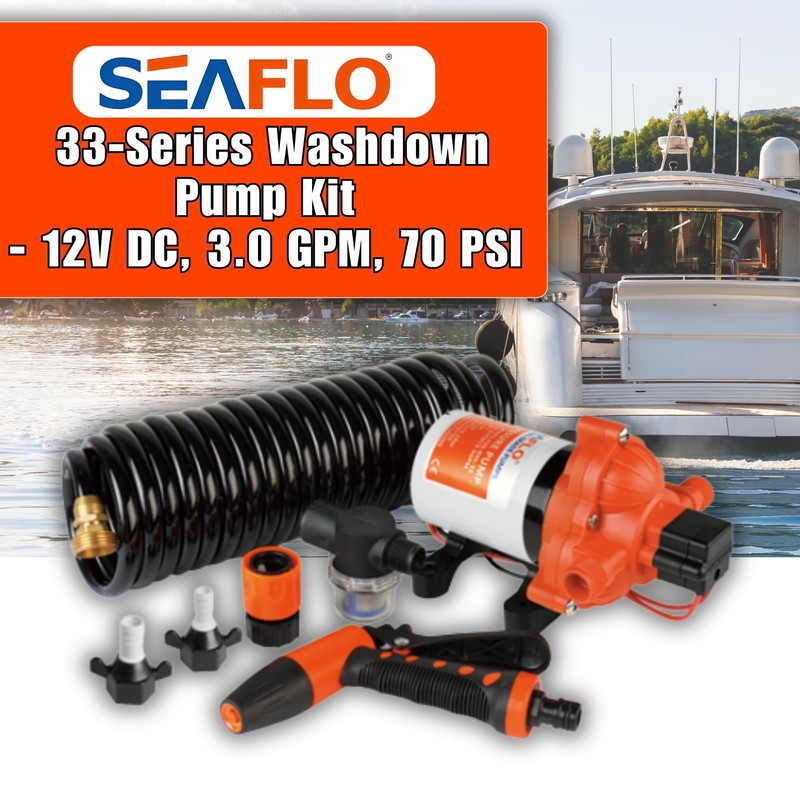 SEAFLO 33 Series Washdown Deck Wash Pump Kit - 12V