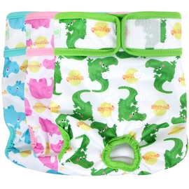 wegreeco Washable Female Dog Diapers (Pack of 3)