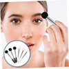 Minkissy 3sets Travel Makeup Brush Set Eyebrow Brush Sponge Mascara