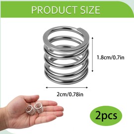 2 Stück Ersatzfeder für Makita Rasentrimmer, Kompressionsfeder für DUR181/DUR181Z/DUR181RF, 19mm Höhe, 21mm Breite, Makita Druckfeder Rasentrimmerkopffedern Zubehör