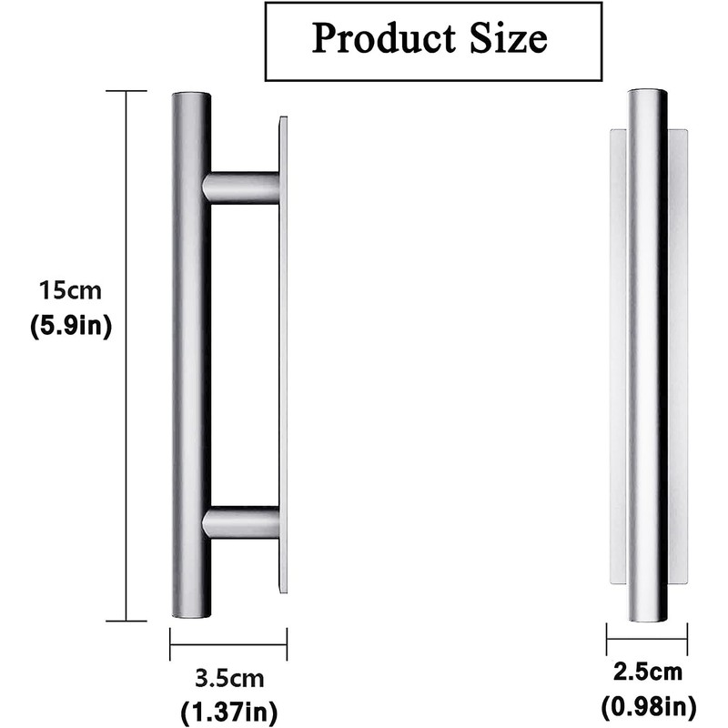 kwa heri Self-Stick Push Pull Helper 8 Pack Hidden Cabinet