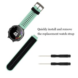 For Garmin Forerunner 220/230/235/235 Lite/620/630/735XT Silicone Replacement Wrist Watch Accessory Band Strap for Garmin Forerunner 235 Smartwatch Men Women
