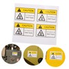 KICHOUSE 4 Pack High Temp Warning Stickers Caution Hot Surface
