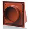 Blauberg Fans DECOR155X155/100HKTERRACOTTA Decor Terracotta Plastic Cowled Hooded Air Ventilation