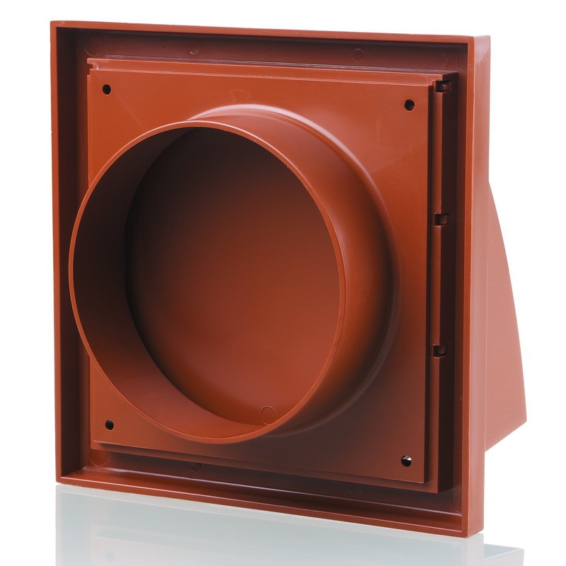 Blauberg Fans DECOR155X155/100HKTERRACOTTA Decor Terracotta Plastic Cowled Hooded Air Ventilation