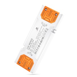 DUSKTEC 30Watt LED Driver 24V, Low Volt Transformer 1.25A, Slim IP44 LED Power Supply, 120V AC to 24 Volt DC Converter Constant Voltage for LED Strip Lights, Cabinet Lights, G4 MR11 MR16 Light Bulbs