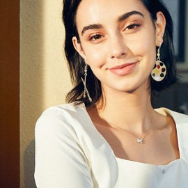 COLORFUL BLING Personality Artist Paint Brush Earrings Unique Charm Paint Palette Dangle Earrings Colorful Painter Palette Paint Stud Earrings For Women Jewelry Artist Gifts Art Teacher Gifts