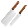 SHI BA ZI ZUO Chinese Kitchen Knife and Santoku Knife,2