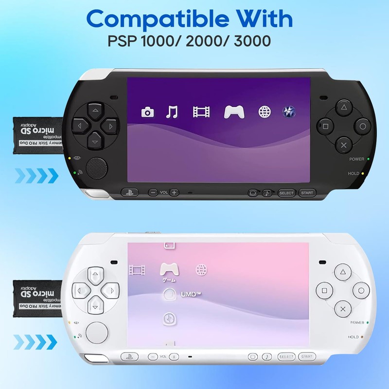 UCEC PSP Memory Stick Adapter, Micro SD/SDHC/SDXC to Memory Stick