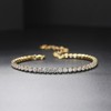 18K Gold Plated Stackable Love Bangle Bracelet Set for Women