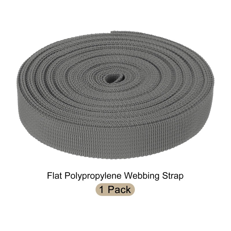 Rebower Nylon Webbing Strap, 10 Yards x 7/8 Inch Polypropylene