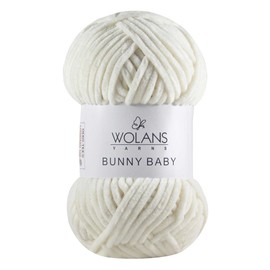 Wolans Bunny Baby Chenille Style Yarn Wool 70 Colours Available 100g Balls (Cream Col 2)