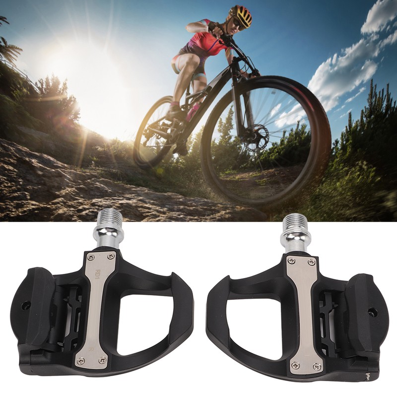 2Pcs Road Bike Self Locking Pedals Engineering Plastics Adjustable Bicycle