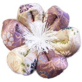 Rin Futon, Rin Futon, Orin Comforter, Flower Shaped, Aoi Small Flower (No. 2, Diameter 3.9 inches (10 cm), Aoi Sancho Light Purple)