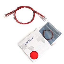 EDGELEC 20pcs Prewired 0805 Red SMD LED Light Emitting Diode DC 2V Micro Litz Length 7.8in. (20cm) Soldered Mini LED Lights for DIY Manual Model Toy Decoration