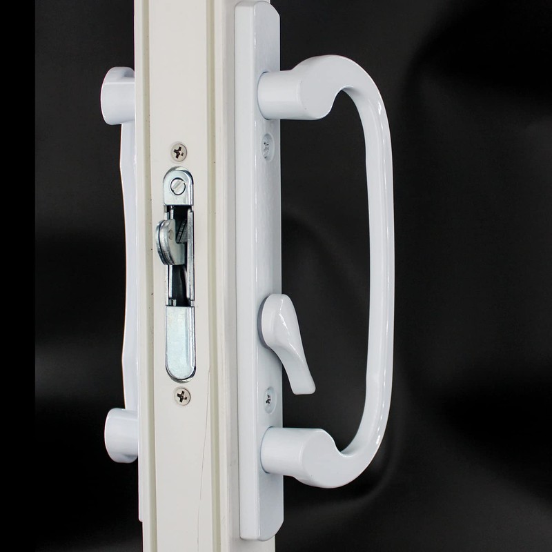 Hyneesun Patio Door Handle 3-15/16 Inch(10cm) Hole spacing （Right and