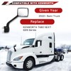 Chrome Hood Mirror for Kenworth T680 2022 2023 2024 Replacement