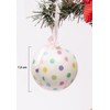 Ciao Set of 6 decoupage Christmas tree balls (diameter 7.5