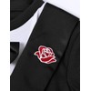 A&J DESIGN Baby Tuxedo Boy Infant Formal Birthday Footie Outfit