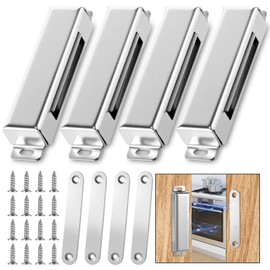4 Pcs Magnetic Door Catch 150lb Stainless Steel Heavy Duty Strong Magnetic Cabinet Magnets for Closure Wardrobe Closet Cupboard Kitchen Bathroom Room Automatic(3.74 Inch)
