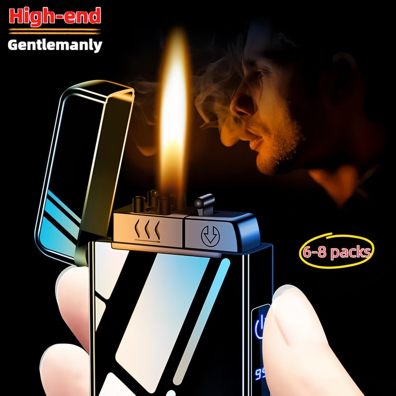NINSI Torch Lighter, Butane Torch Open Flame Plasma Dual Arc