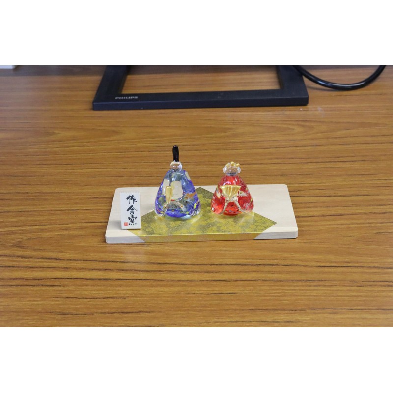 Craftsman House Peach Festival Hina Doll, Handmade, Color, Glass, Hina