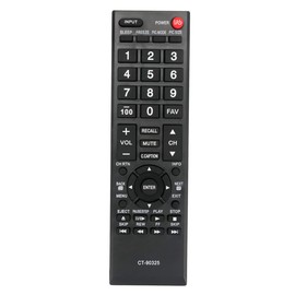 CT-90325 Remote Control Replacement fit for Toshiba TV 55S41U 32E200U 32C100U1/2 32DT1U 55HT1 55G310U 19AV600U 22AV600U 22SL400U 24SL410U 26C100U 26SL400U 32C10U 32C110U 32SL410U