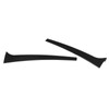 2PCS Rear Window Side Trim Gloss Black ABS Replacement for