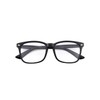 GQUEEN Fake Brille Ohne Stärke Damen Herren Nerdbrille UV400 Schwarz,PE2