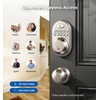 Veise Keyless Entry Door Lock, Electronic Keypad Deadbolt, Keyed Entry,