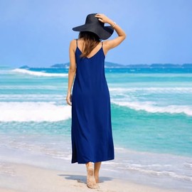 Miss Lavish London - Vestido de caftán largo con bolsillos para mujer
