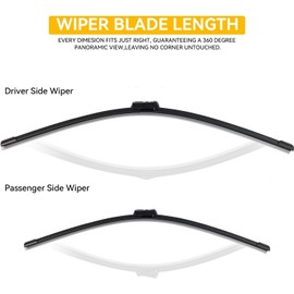 Limpiaparabrisas delanteros, compatibles con 3 MG3 2024-2026, parabrisas, ventana limpia, cepillos de lluvia for coche, 22 ''+19''