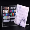 Acrylic nail color chart display stand 10 compartment design palette