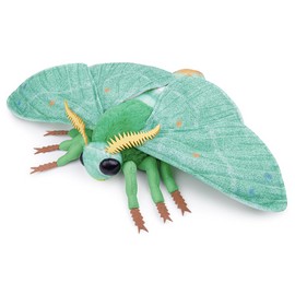 FRANKIEZHOU Realistic Emerald Moth Plush Animal - Green 25 Inch,Butterfly Moth Plush Toy, Beautiful Moth Stuffed Toy, Girls Toy,Moth Toy for Kids, Home Decor, Cuddle Toy