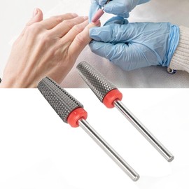 2pcs Tungsten Steel Nail Art Drill Bits, Nail Art Manicure, Drill Bits for Nails, Quickly Remove Nail Glue for Manicure Salon with Most Gel Nails Suitable